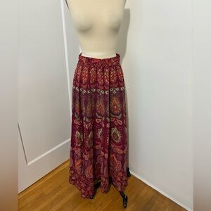 Bohemian Paisley Maxi Skirt